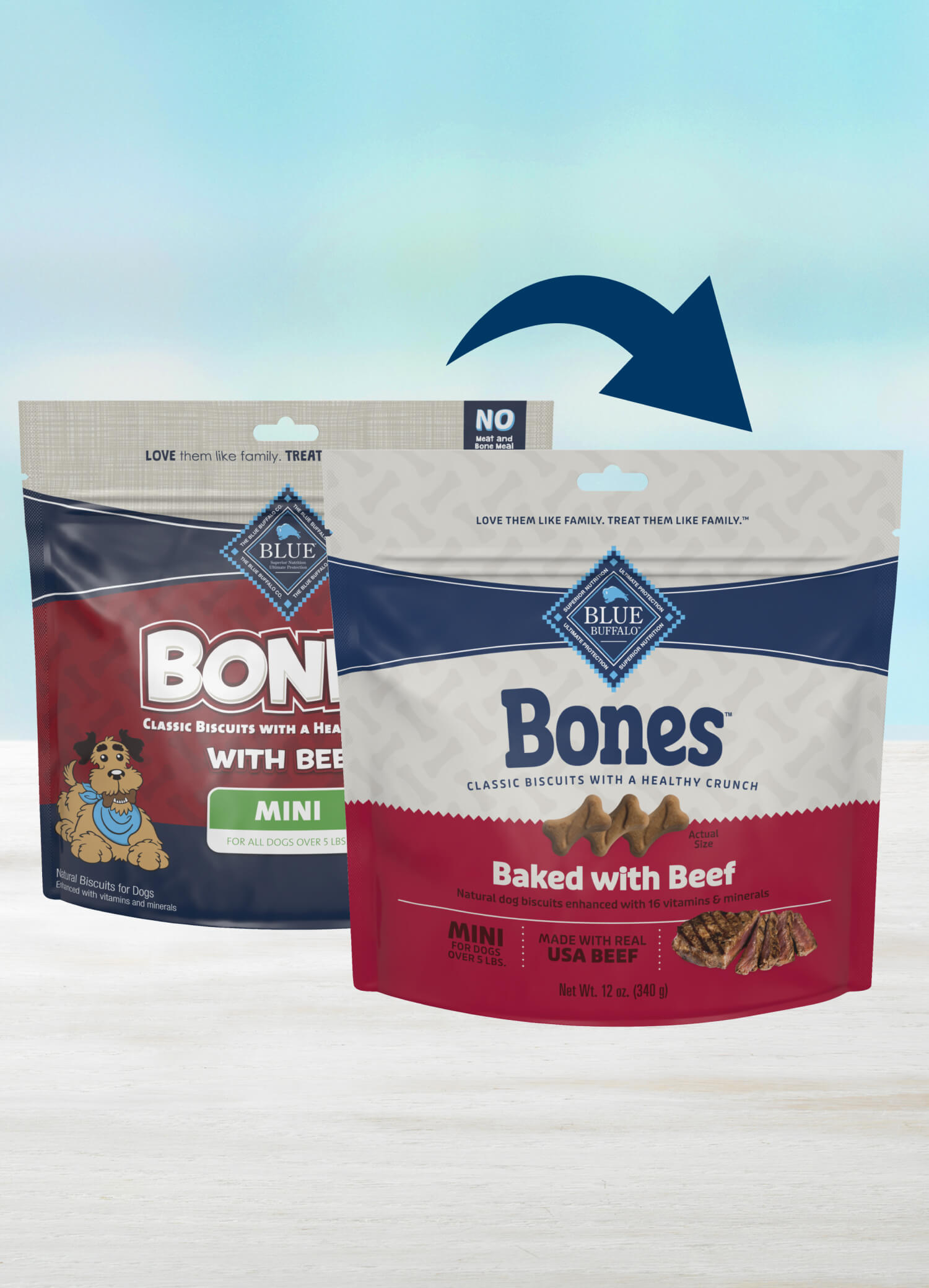 Bag of Blue Bones Crunchy Dog Biscuits