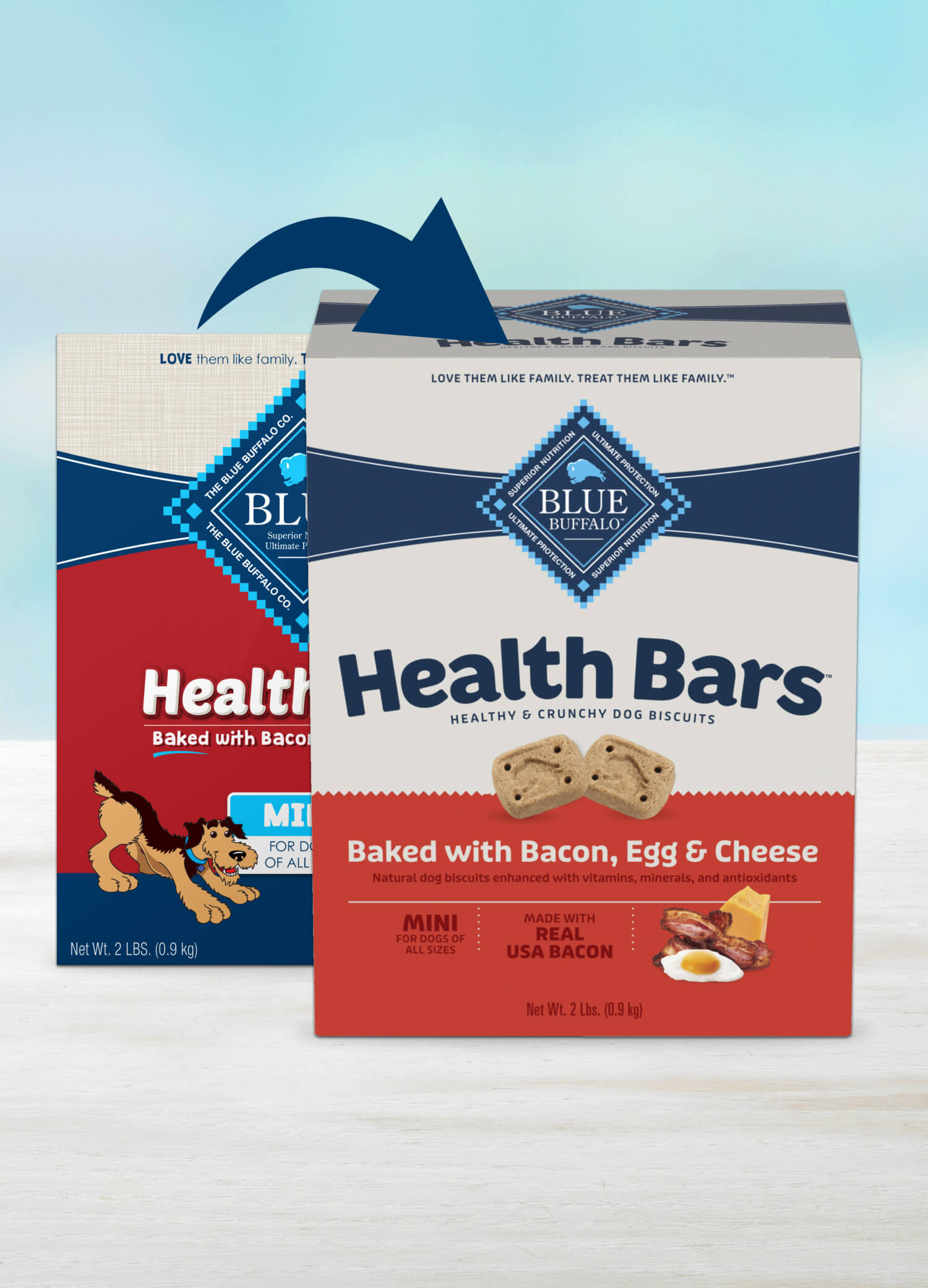 BLUE Mini Health Bars With Bacon, Egg & Cheese