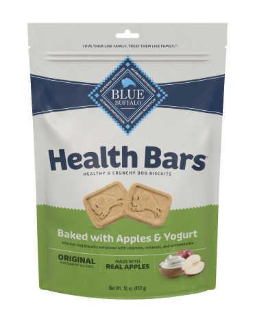 BLUE Health Bars With Apples and Yogurt