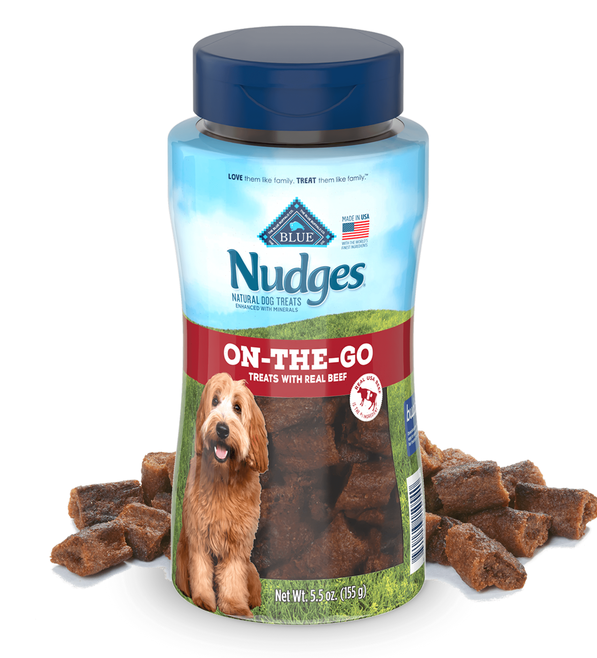 on-the-go treats with real beef with real beef dog treats