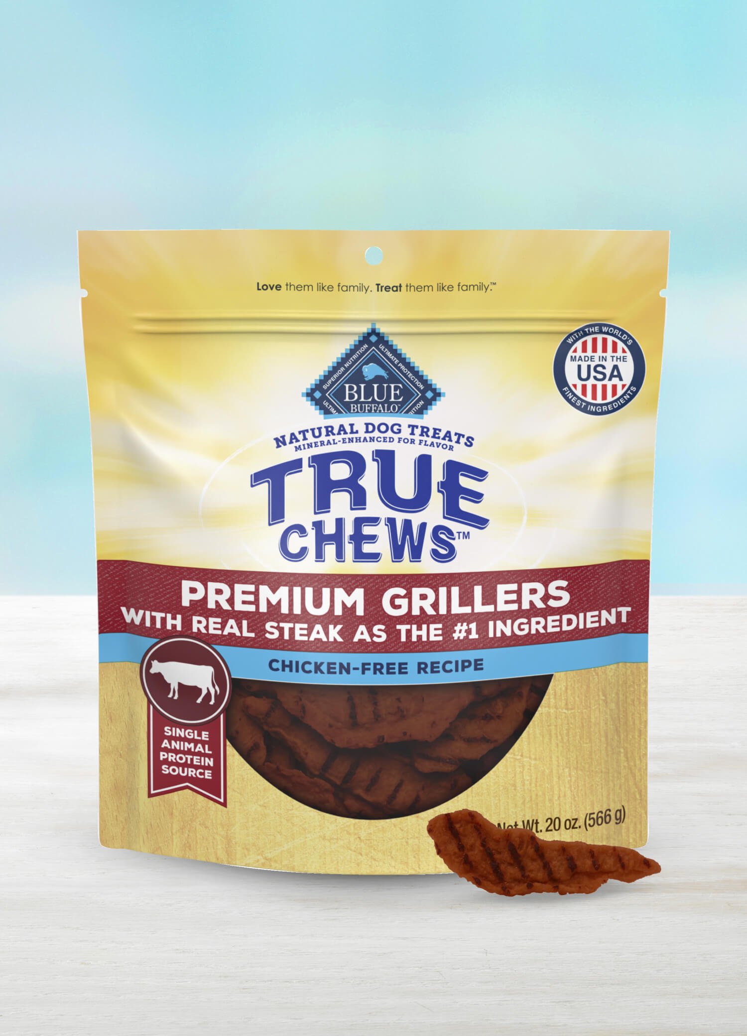 blue true chews deliciously charred premium steak grillers dog treats