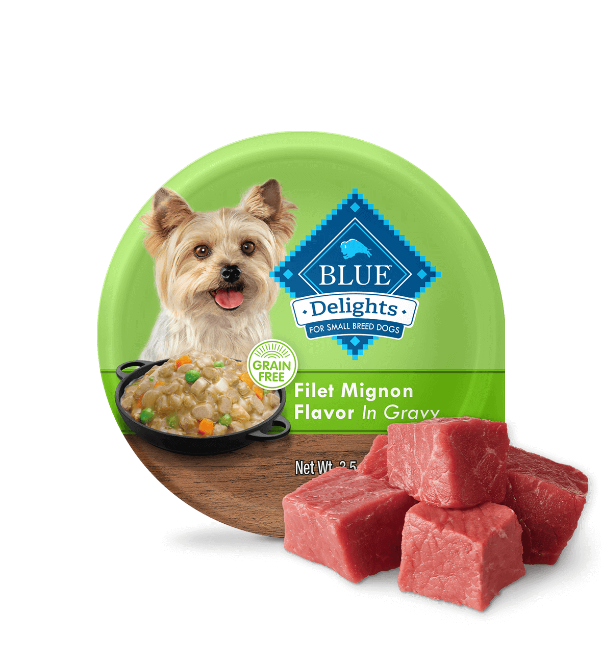 Can of wet dog food