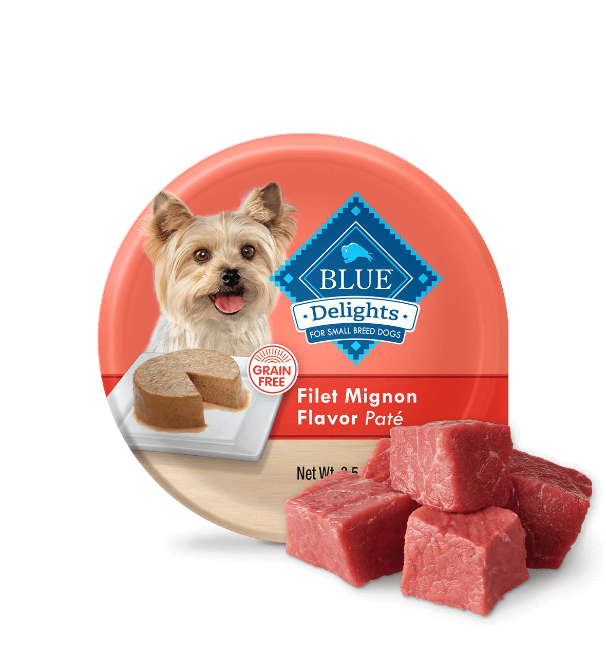 Can of wet dog food