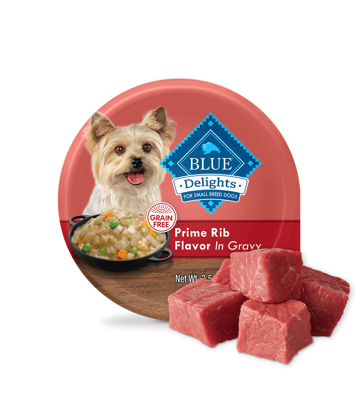 Can of wet dog food