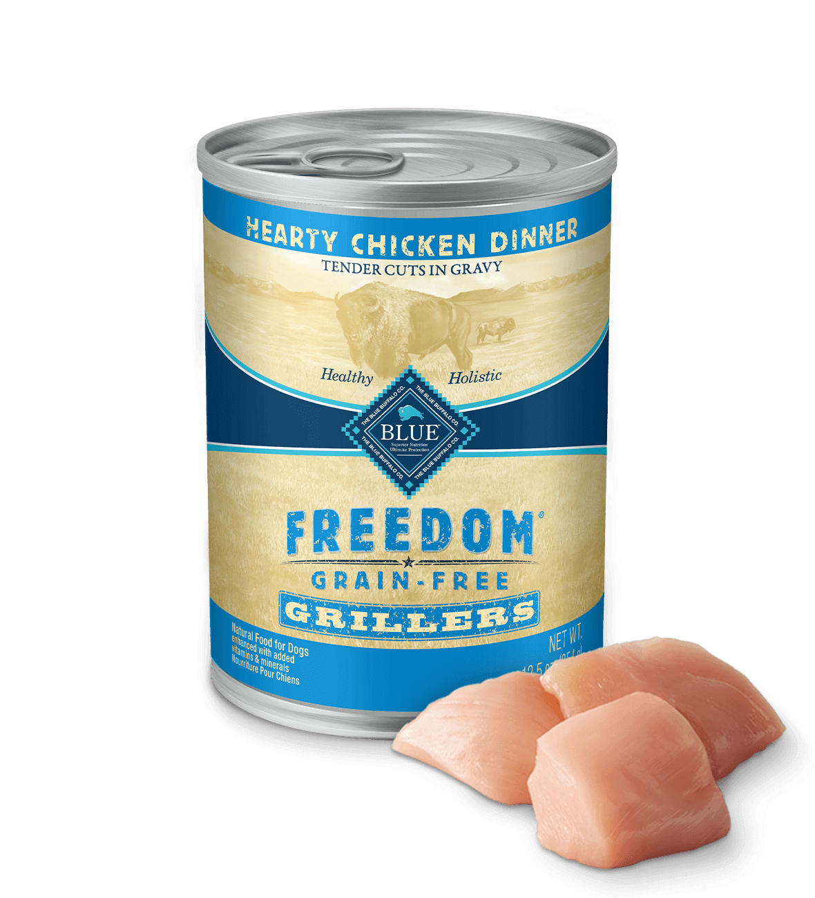 Can of wet dog food