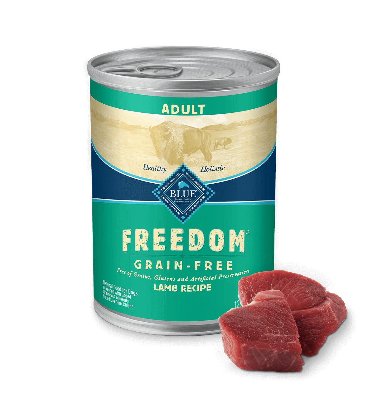 Can of wet dog food