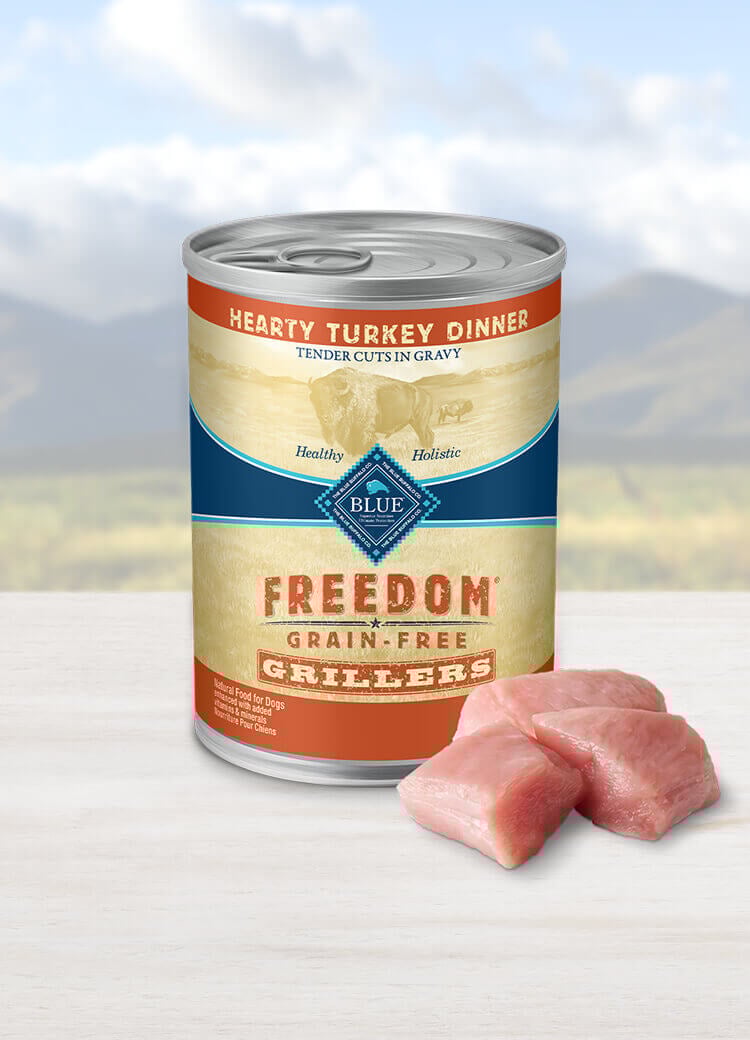 Can of wet dog food