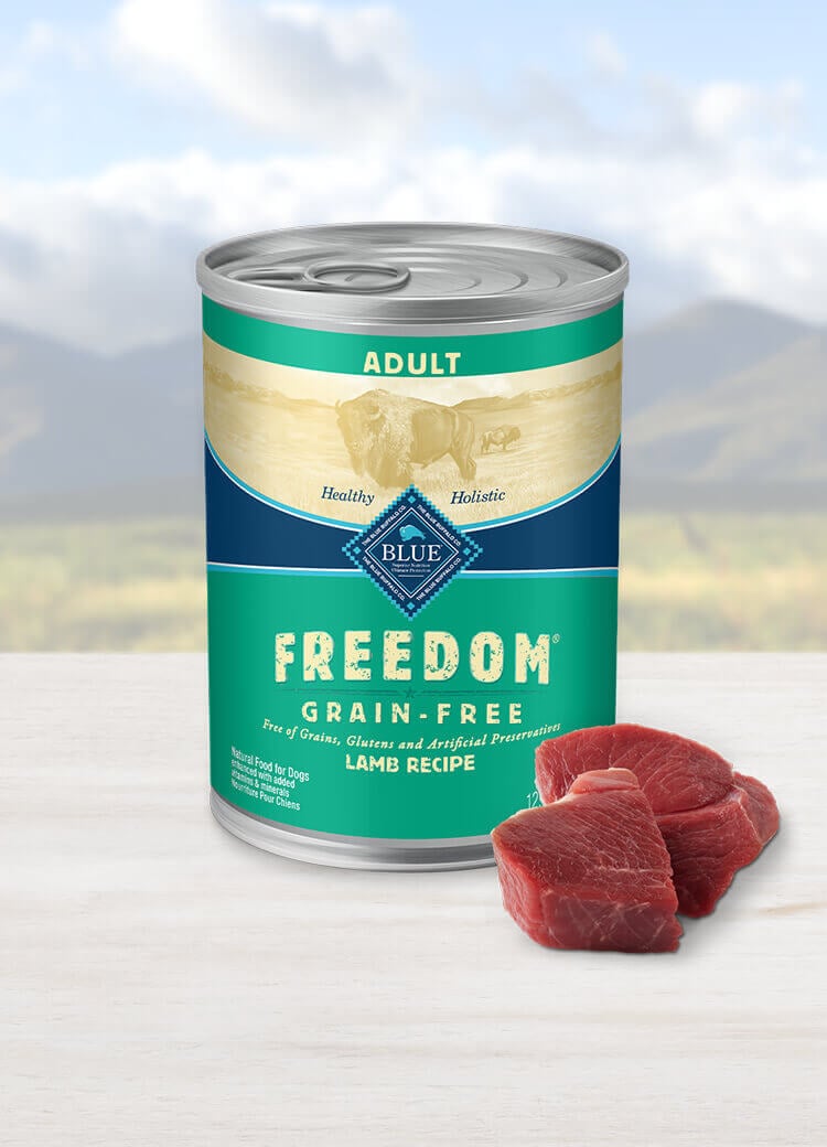 Can of wet dog food