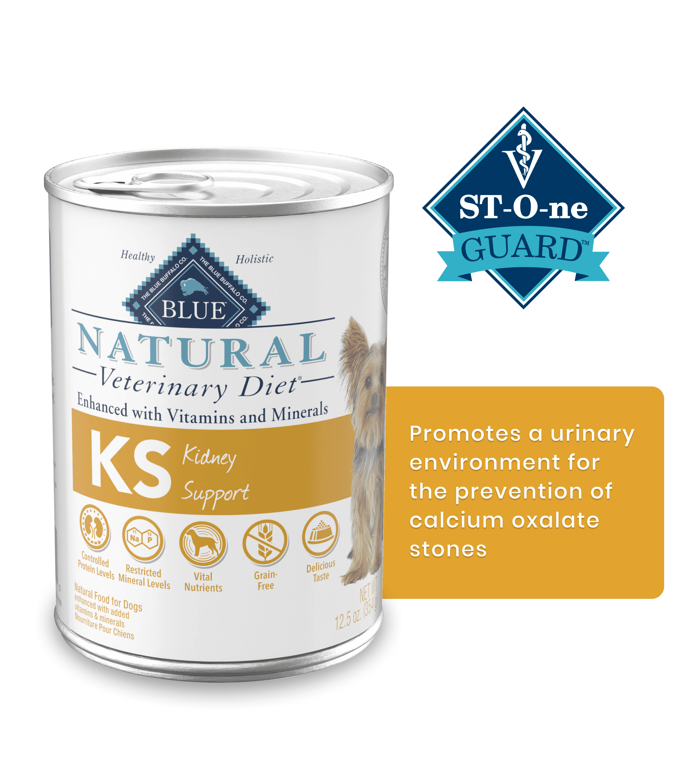 KS Kidney Support St-O-ne Guard Promotes a urinary environment for the prevention of calcium oxalate stones