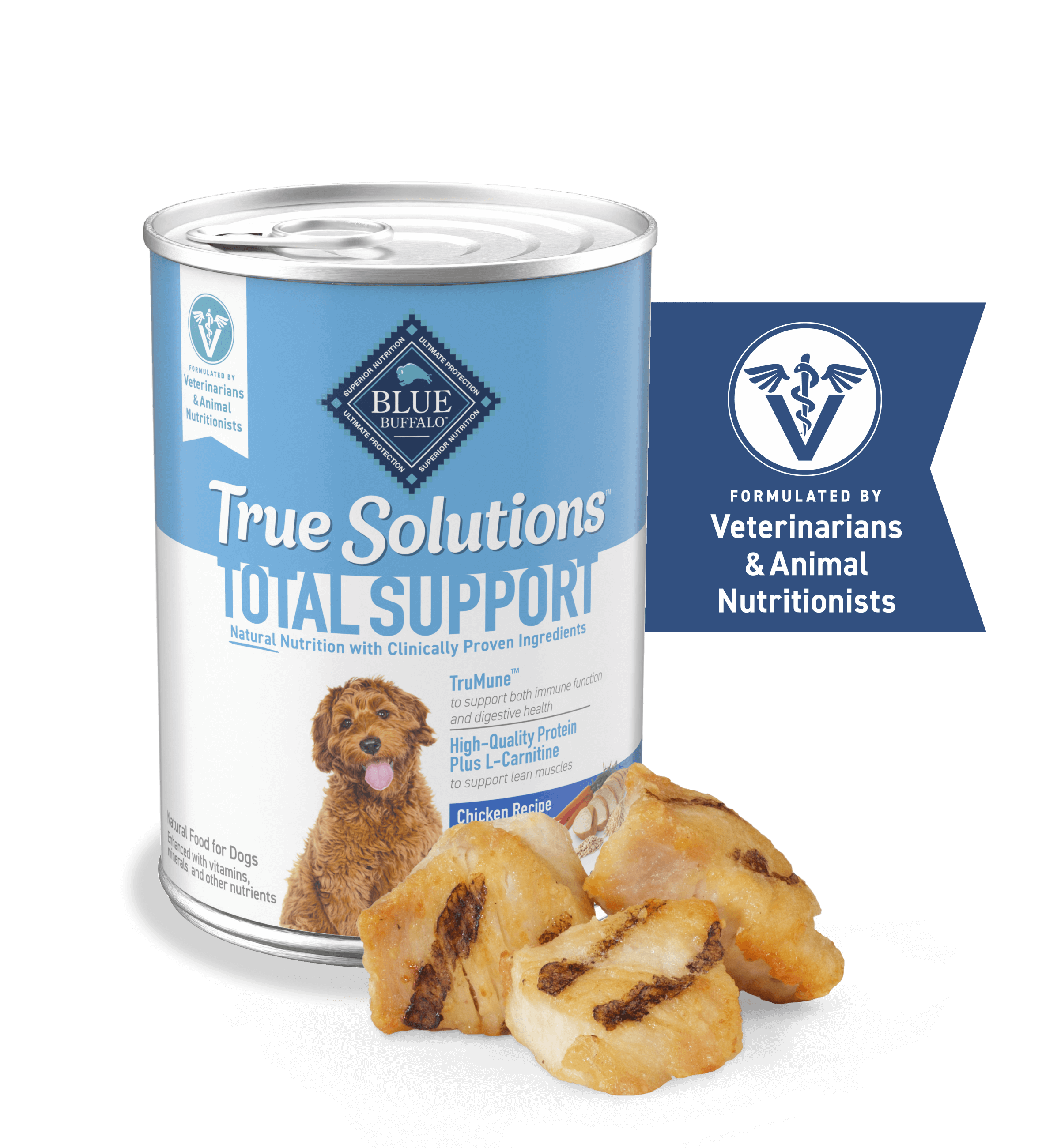 Can of BLUE True Solutions™ Best Life dog food