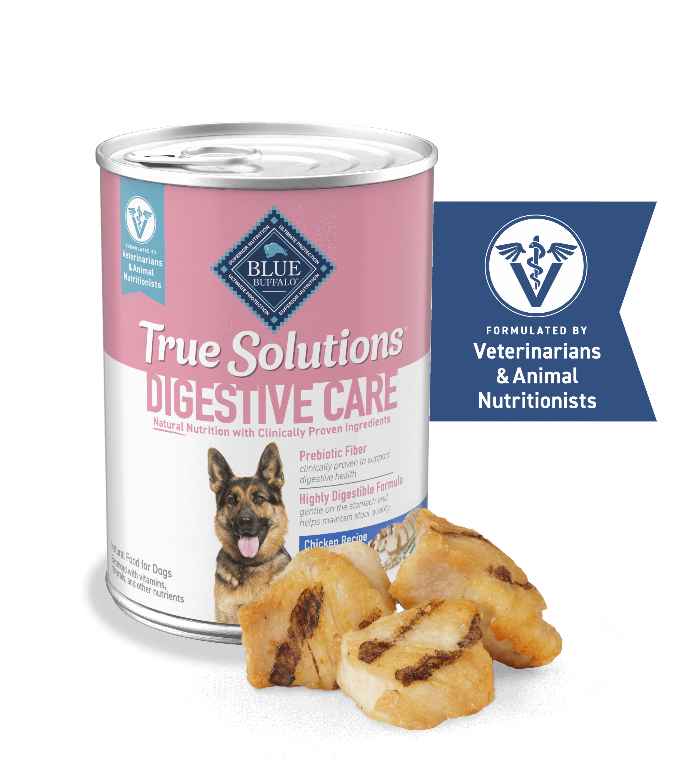 blue true solutions digestive care chicken recipe dog wet food