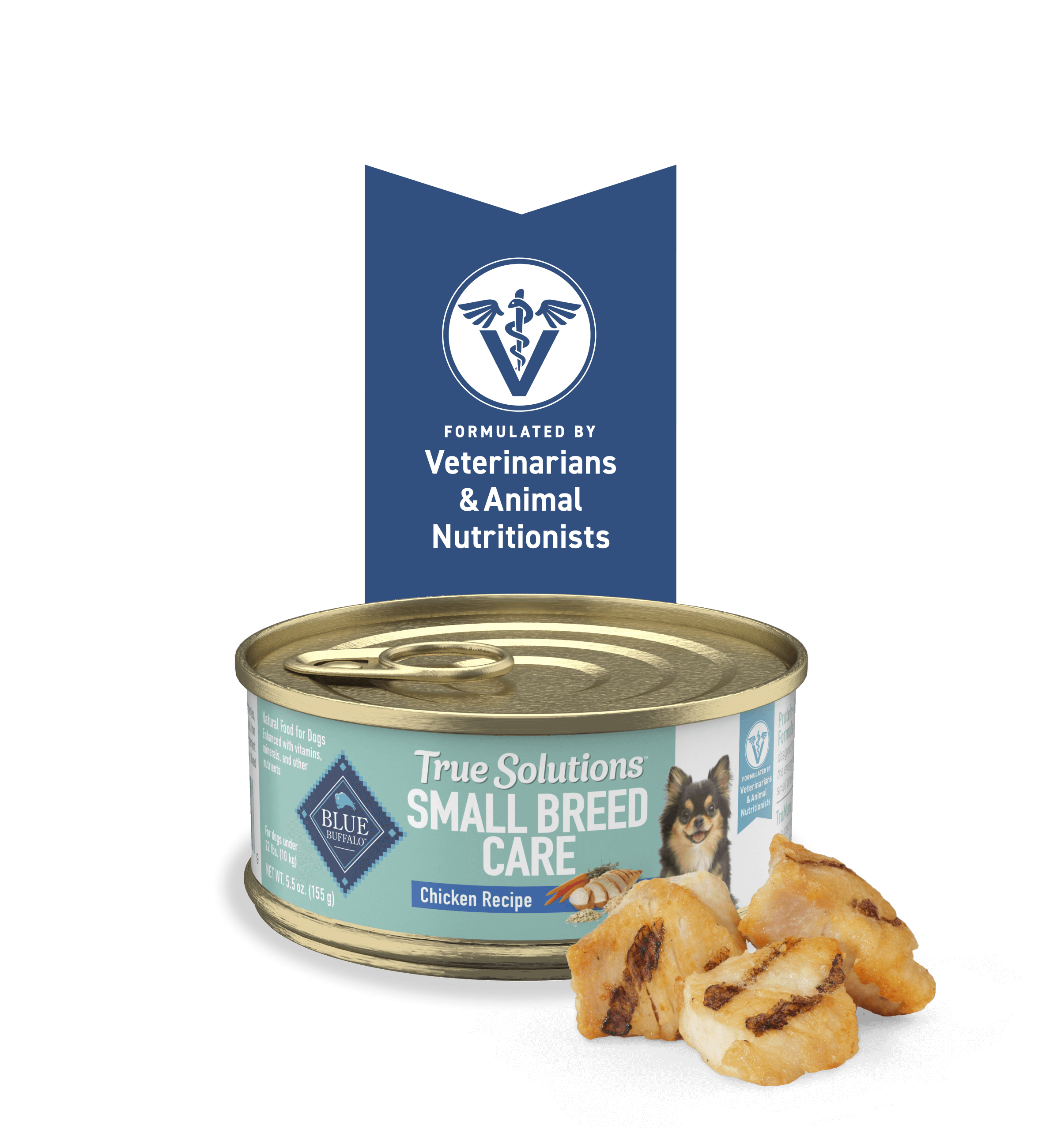 Can of BLUE True Solutions™ Small & Mighty dog food