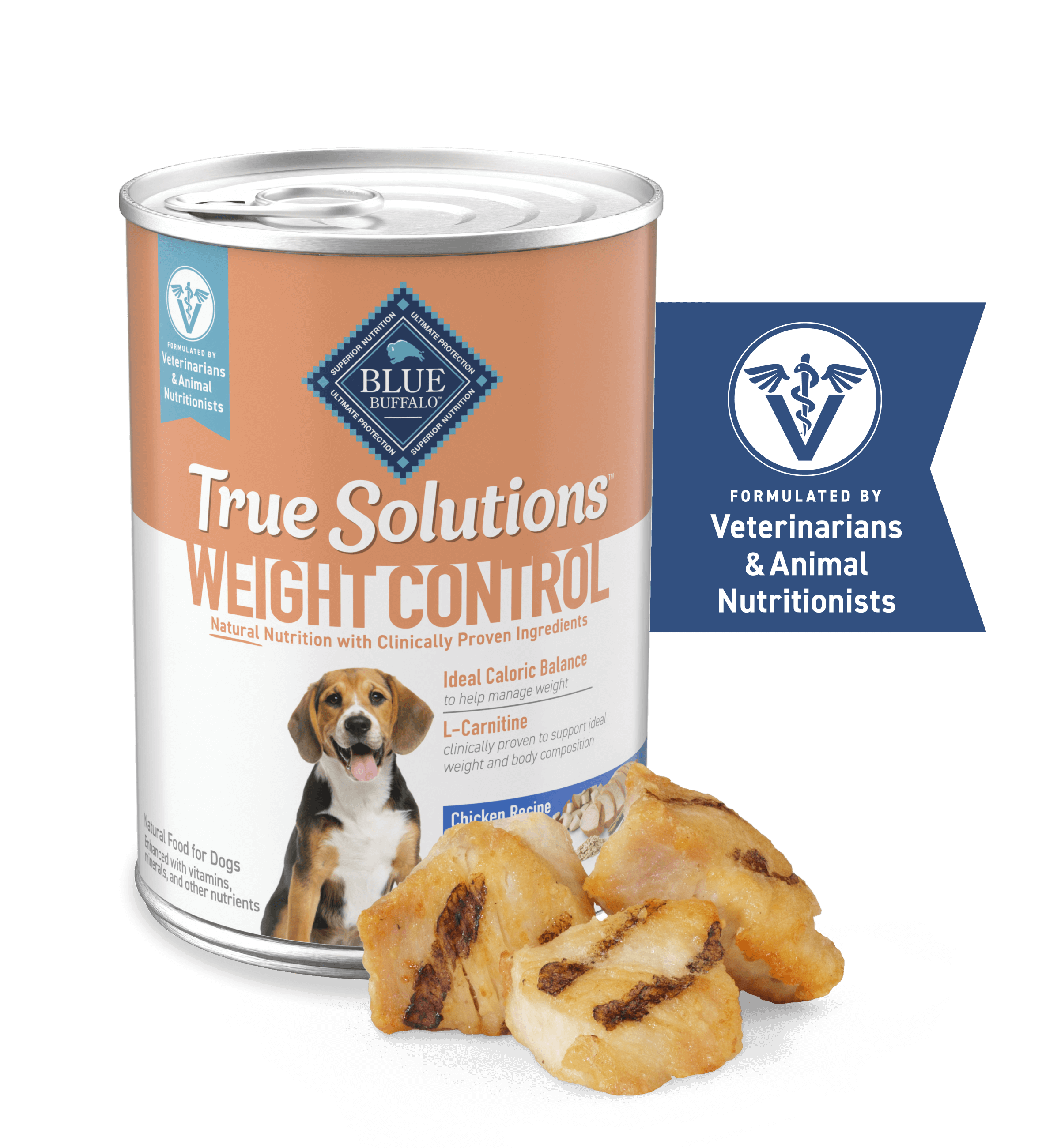 blue true solutions weight control chicken recipe dog wet food
