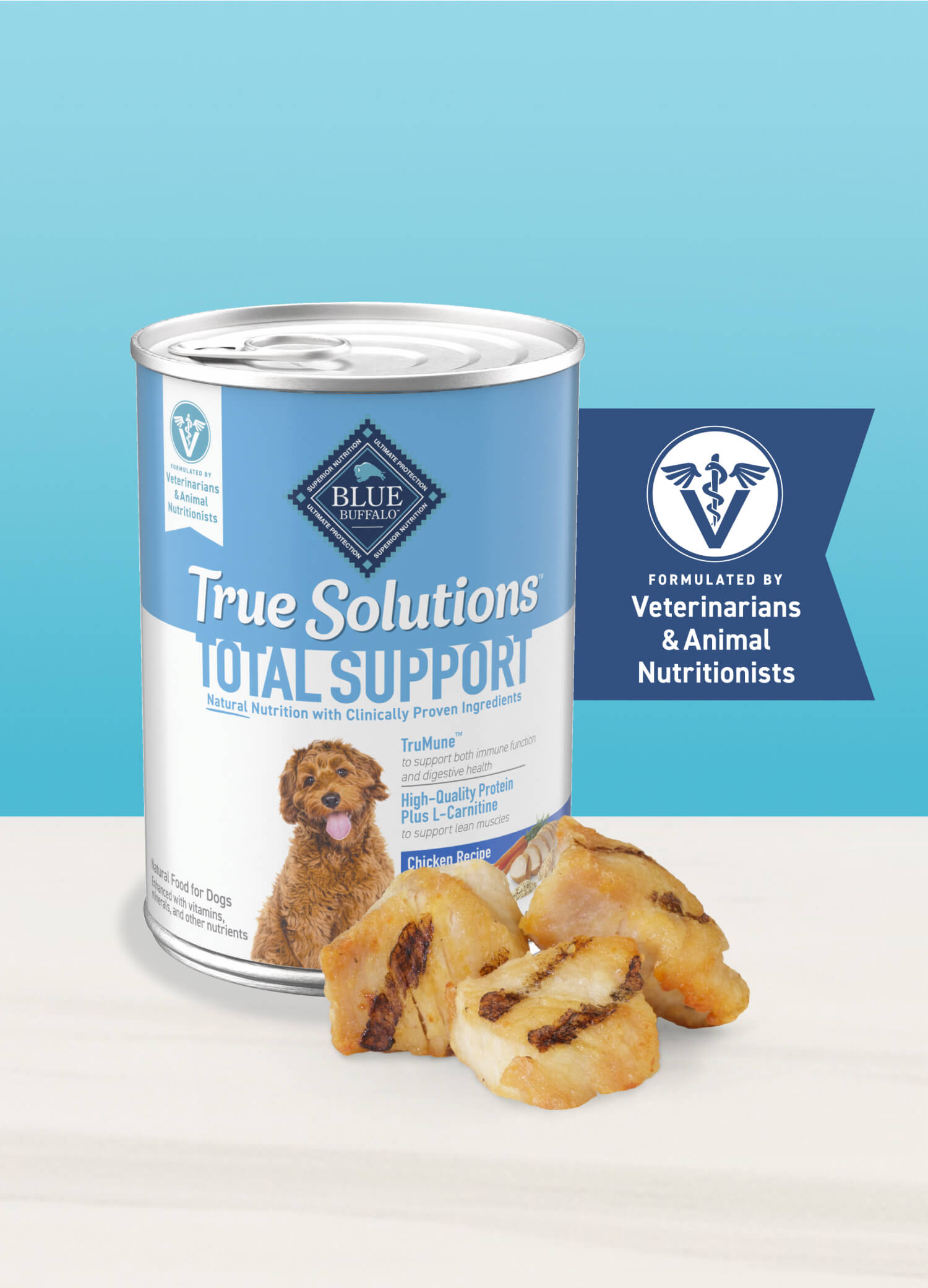 Can of BLUE True Solutions™ Best Life dog food