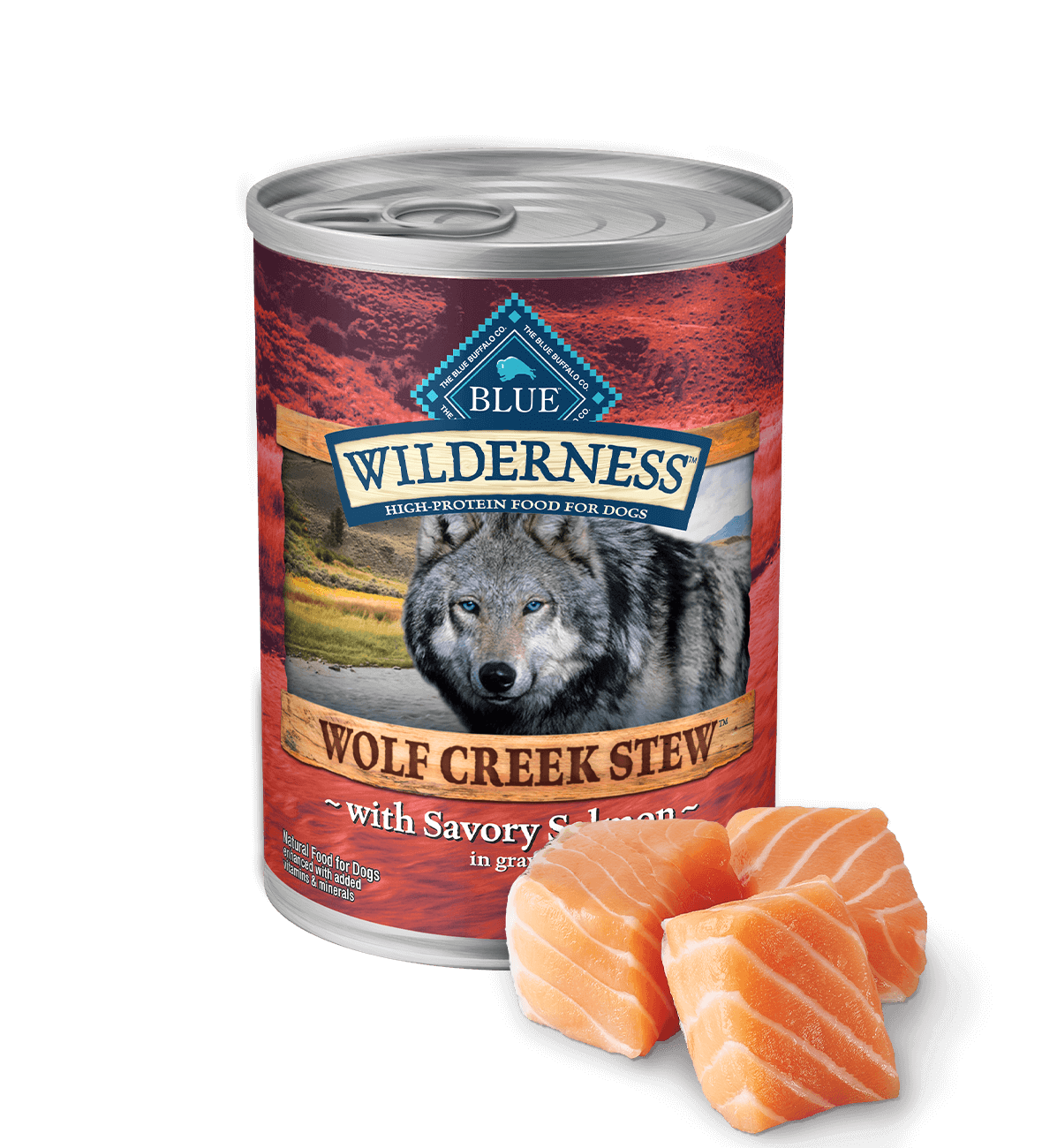Can of wet dog food
