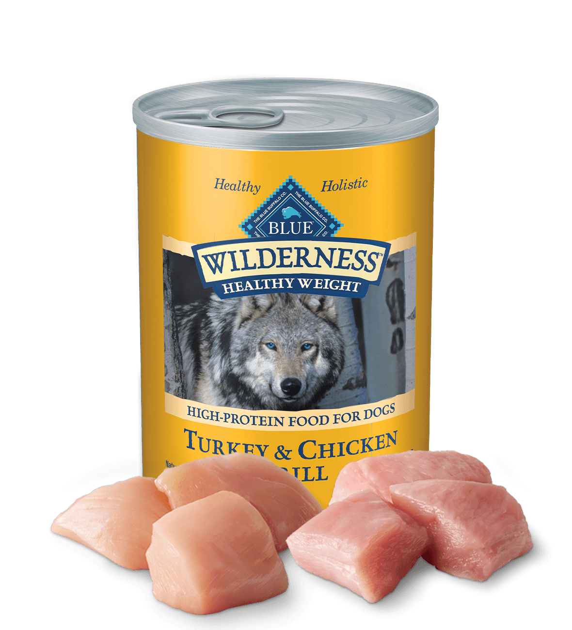 Can of wet dog food
