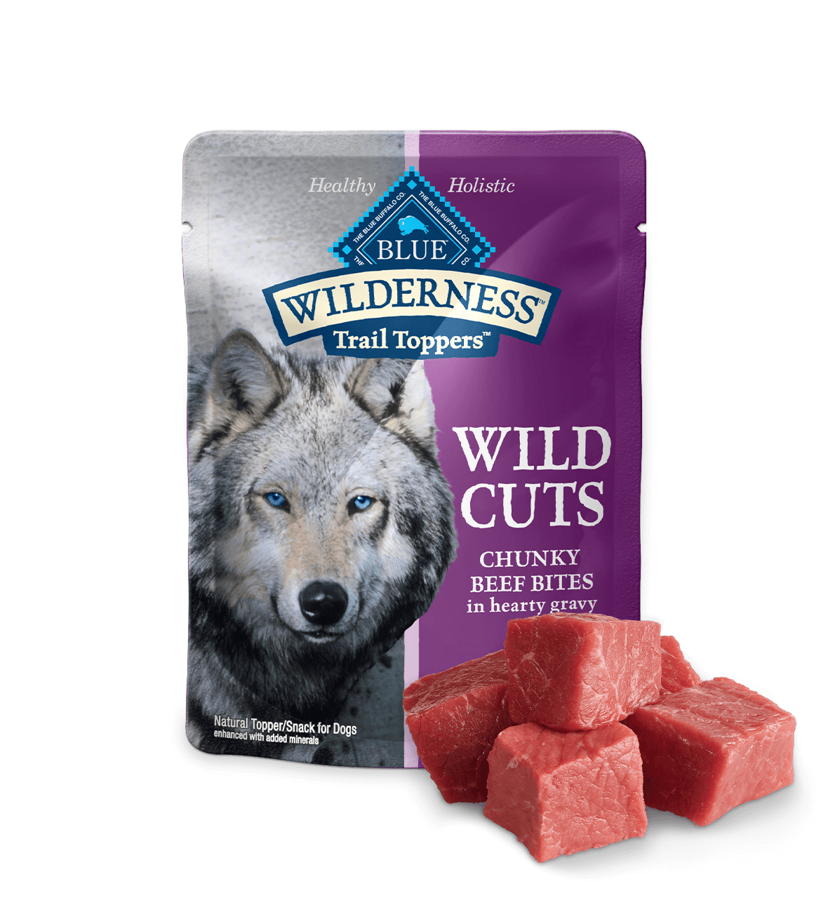 Pouch of wet dog food