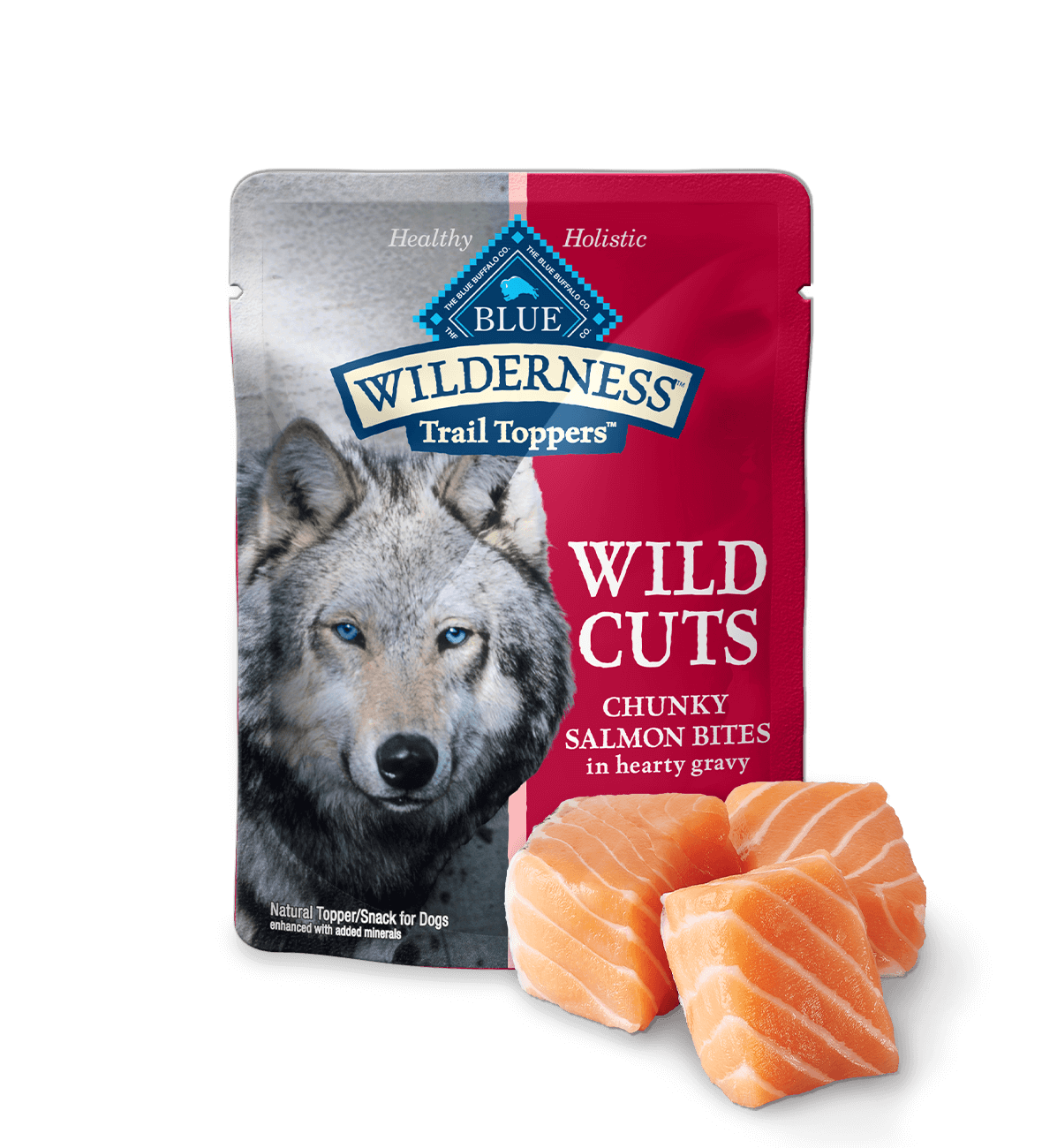Pouch of wet dog food
