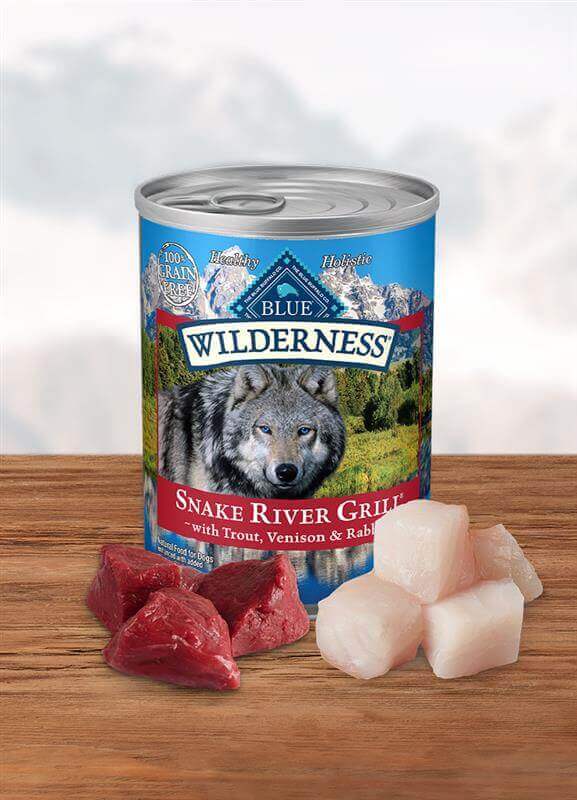 Blue Wilderness Snake River Grill Can of wet dog food