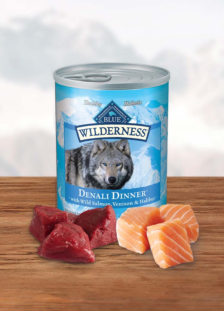 Can of wet dog food