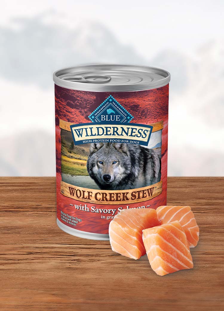 Can of wet dog food